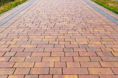 Patterned Paver Walkway
